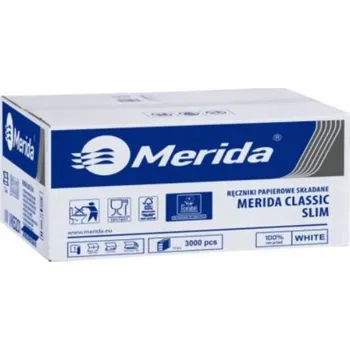 Papírový ručník Papírové ručníky Merida Top Slim bílé 3000 ks