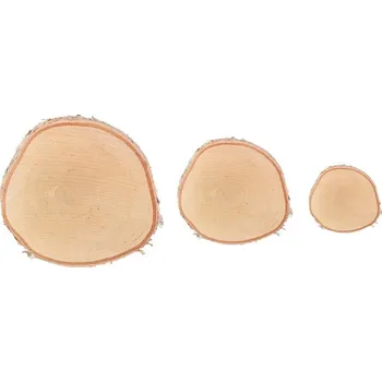 Vánoční dekorace Autronic Březové kolečko - pr. 16 cm, přírodní, cena za balení (3 ks), sada 4 ks