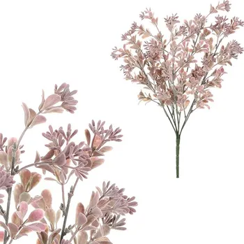 umělá květina Autronic Zeleň kvetoucí - umělý trs, barva hnědá, sada 6 ks