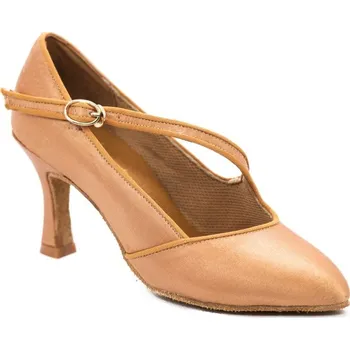 Dámské lodičky HDS Henzély | Dámské taneční boty na standard HDS DST002 tělový satén podpatek F6,5 - 25,5