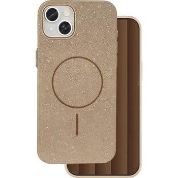 Pouzdro na mobilní telefon TFO Glitter Thin Mag kryt pro iPhone 14 6,1" hnědý