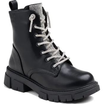 Dámská zimní obuv Wojtyłko zateplené kotníkové boty pro dívky, eko kůže 5Z25065C R35