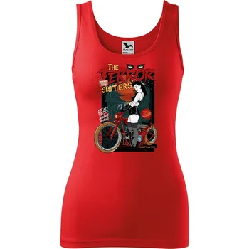 Dámské tričko DOBRÝ TRIKO Dámské tílko s potiskem Terror sisters Velikost: L, Barva: Červená