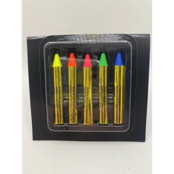 Speciální výtvarná barva Barvy na obličej SVÍTÍCÍ ve tmě 5 ks