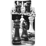 3D Bavlněné povlečení CHESS DREAM černo-bílé, 100% bavlna Rozměr povlečení: 70 x 90 cm | 140 x 200 cm, 140x200 + 70x90, mikrovlákno, 135 g/m2