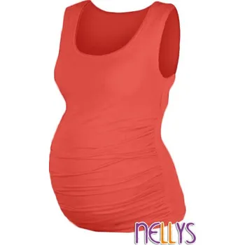 Be MaaMaa Top, tílko DANA nejen pro těhotné - lososová Velikost oblečení: L/XL