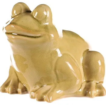 Zahradní dekorace Autronic Žába keramická - zahradní dekorace, velká, světle zelená, sada 2 ks