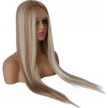 Paruka Paruka LACE FRONT Blond melír balayage 40/55/80cm + čepice