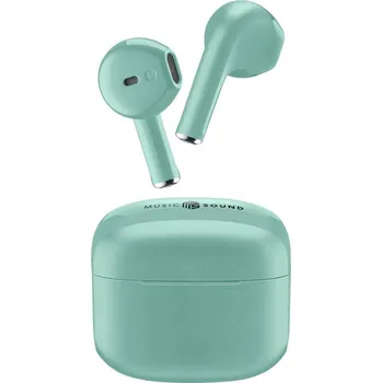 Sluchátka Cellularline Headset do uší (In Ear) Bluetooth®, Bez kabelu zelená Nabíjecí pouzdro