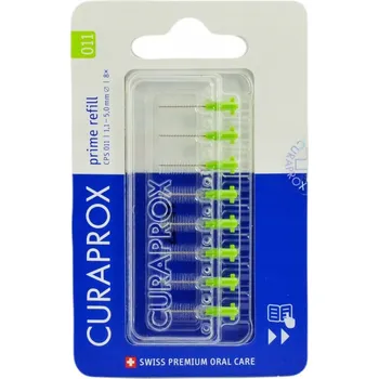 Zubní kartáček Kartáček Curaprox CPS 011 zelený, střední 8 ks