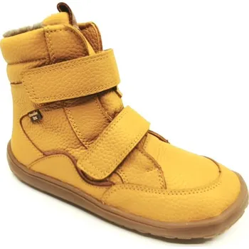 Dívčí sněhule Froddo Barefoot zimní boty s membránou G3160246-11 Dark Yellow EUR 34