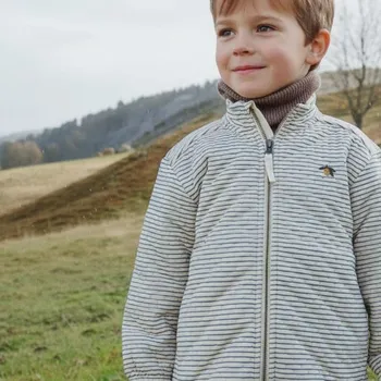 KONGES SLOJD Thermo bunda - STRIPE BLUIE Velikost: 2y