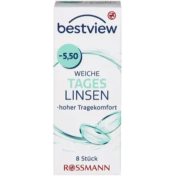 Kontaktní čočky Best View Denní kontaktní čočky -5,50 8 ks