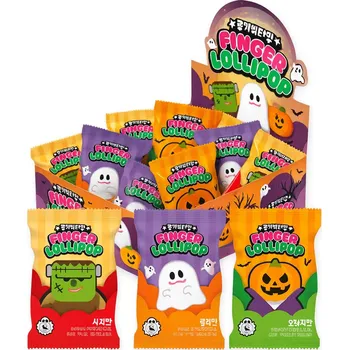Bonbon Measty Halloween lízátko prstýnek ve tvaru příšerky 1ks 15 g