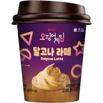 Káva Onsil Squid Game Dalgona instantní káva Latté s kelímkem 20 g