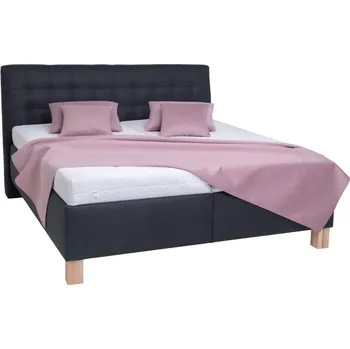 Postel Čalouněná postel s úložným prostorem bez matrace VIOLET 180x200 cm antracit