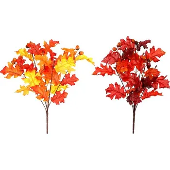 umělá květina Autronic Dub - umělý trs se žaludy, mix 2 druhů, cena za 1 ks, sada 12 ks