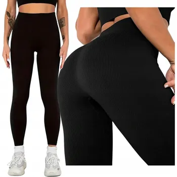 Dámské legíny ŽEBROVANÉ BAMBUSOVÉ ZATEPLENÉ LEGÍNY NA ZIMU, TEPLÉ LEGÍNY, POHODLNÉ S/M