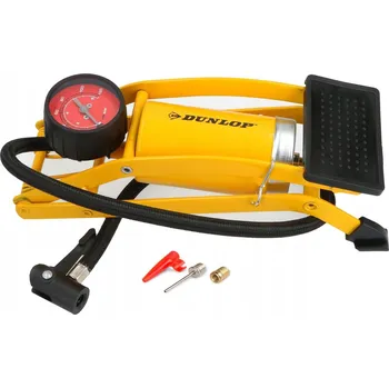pumpička Nožní pumpa sada auto kolo manometr DUNLOP