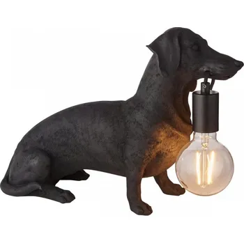 Lampička Endon 101188 - Stolní lampa DACHSHUND 1xE27/10W/230V černá