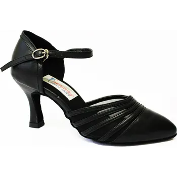 Dámská obuv HDS Henzély | Dámské taneční boty na standard HDS DST004 černá syntetická kůže podpatek F6,5cm - 23,5