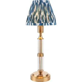 Lampička Endon 114846 - LED Stm. nabíjecí stolní lampa MORTON LED/1,5W/5V mosaz/modrá