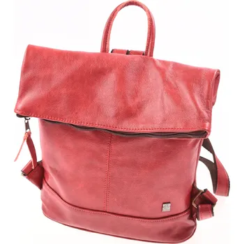 Městský batoh Kubát Kůže Dámský kožený ručně šitý batoh KUBÁT Irča červený