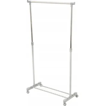 Věšák Stojanový věšák kovový Compactor, stříbrný