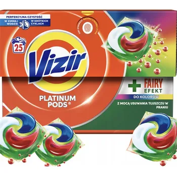 Prací prostředek Vizir Platinum PODS Color + Fairy Effect Kapsle na praní, 25 praní, 530 g
