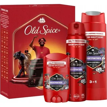 Sprchový gel Old Spice Night Panther Sada: Deodorant, Sprej, Sprchový Gel