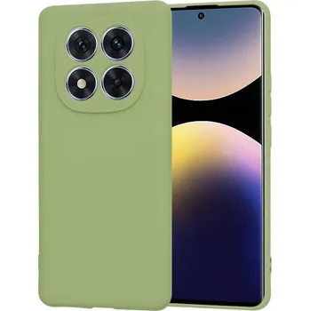 Pouzdro na mobilní telefon Kryt Xiaomi Redmi Note 14 Pro 5G / Poco X7, Techsuit SoftFlex - matcha