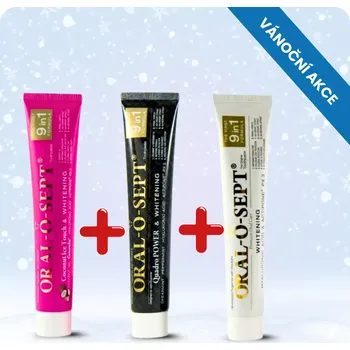 Přípravek na bělení zubů Trio zubních past pro krásný úsměv