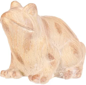 Autronic Žába - zahradní figurka, větší, polyresin, imitace dřeva, sada 2 ks