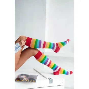 Pánské ponožky Dámské podkolenky s duhovými pruhy 0248.007 BARVA 1 37-41