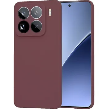 Pouzdro na mobilní telefon Kryt Xiaomi 15 Pro, Techsuit SoftFlex - plum red