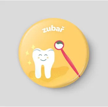 magnetka pro dítě Zubař - plánovací magnetka