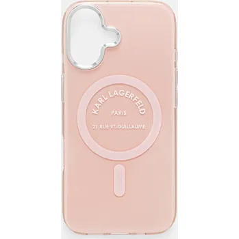Obal na telefon Karl Lagerfeld iPhone 17 KLHMP17SHKRSGPP růžová 30X, vel. ONE SIZE