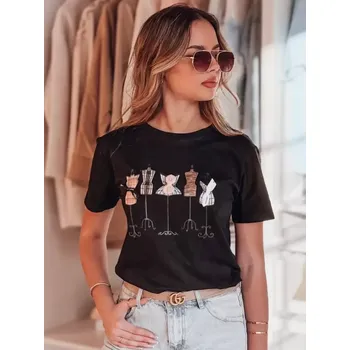 Dámské triko DSTREET RY2729 ČERNÁ M/L