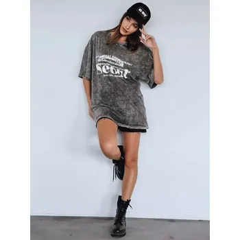 Dámské tričko Dámské triko DSTREET MIZGAS RY2634 TMAVĚ ŠEDÁ unisize