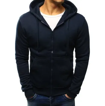 Pánská mikina Buďchlap Tmavě modrá mikina s kapucí