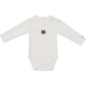 Kojenecký body Bavlněné kojenecké body Donsje Davo Bodysuit Bear 3030101. bílá 00X, vel. 68