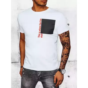 Pánské triko DSTREET RX5061 BÍLÁ XL