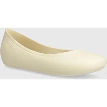 Dámské baleríny Baleríny Crocs Brooklyn Flat béžová barva, 209384 209384.160 01X, EUR 36/37
