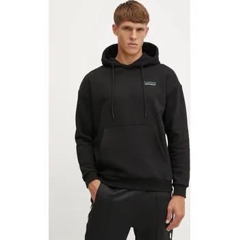 Pánská mikina Mikina Hummel pánská, černá barva, s kapucí, melanžová, 226076 99X, vel. S