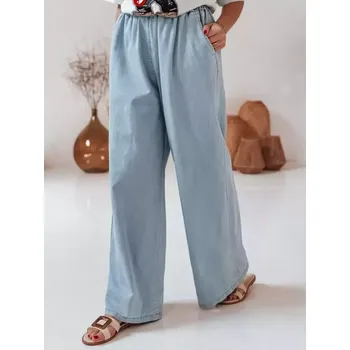 Dámské kalhoty Dámské kalhoty DSTREET DENIMJOY UY2717 SVĚTLE MODRÁ unisize