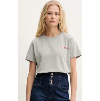 Tričko Guess šedá barva, W5RI04 I3Z14 W5RI04.I3Z14 90X, vel. L
