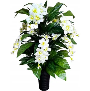 umělá květina Pokojová rostlina JASMÍN Gardenia 85 cm umělá květina V KVĚTINÁČI Světle zelená