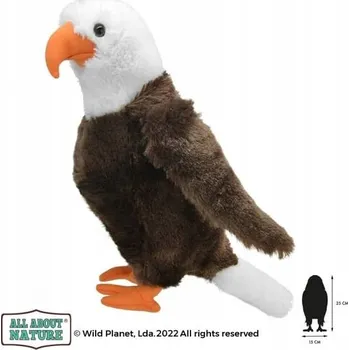 plyšák Plyšák Ručně šitý Plyšová Hračka Bielik All About Nature 15 x 25 cm