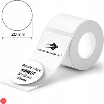 Samolepící etiketa Štítky do tiskárny Niimbot D101 20x20 mm bílé 265 ks