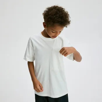 Chlapecké tričko Reserved - Bavlněné tričko - krémová - 091FH-01X - 091FH-01X-140